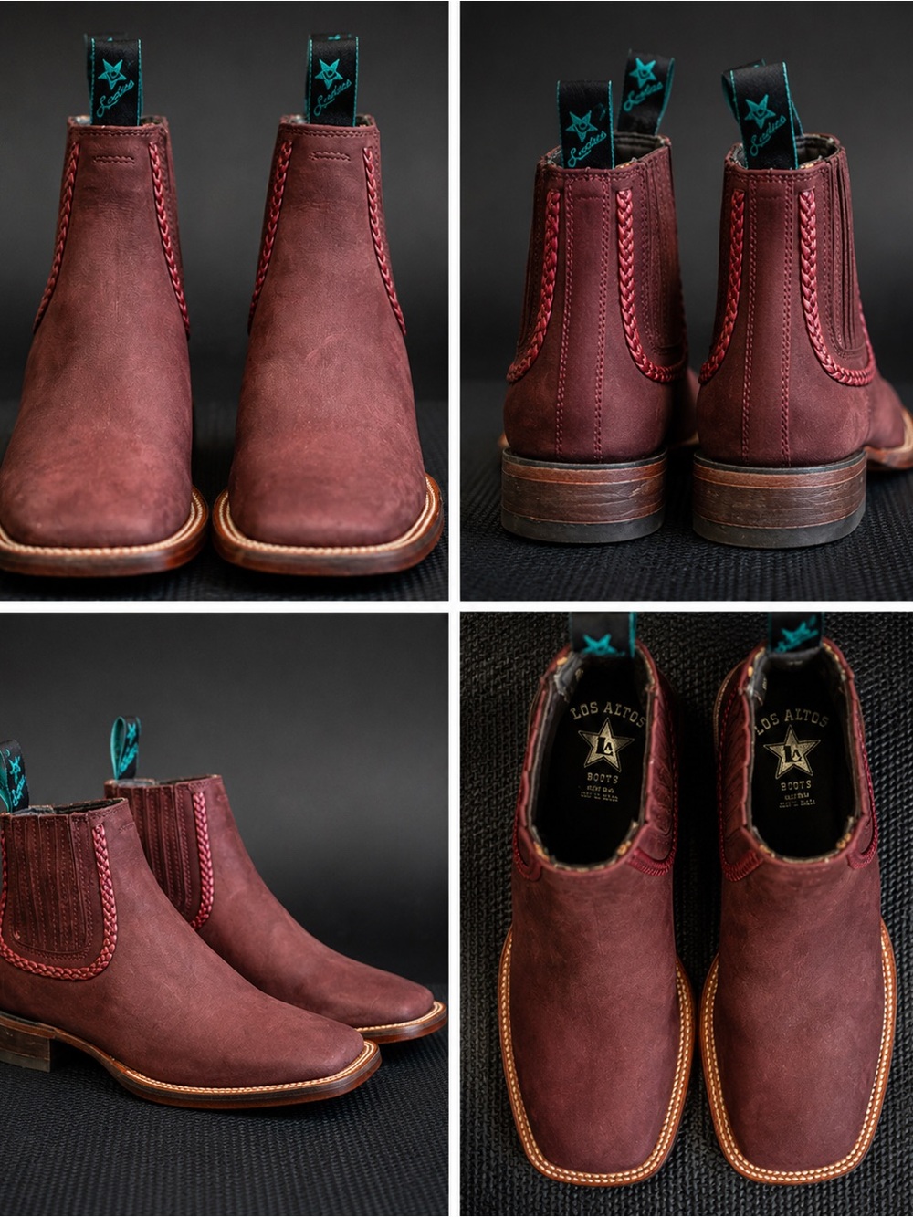 women’s Chelsea Boots in Burgundy